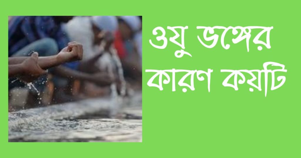 ওযু ভঙ্গের কারণ কয়টি ও কি কি