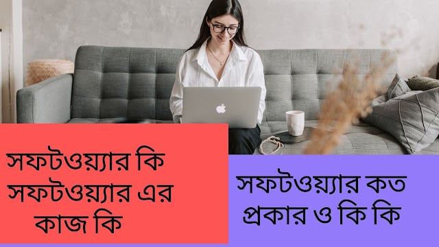 সফটওয়্যার কি সফটওয়্যার এর কাজ কি এবং সফটওয়্যার কত প্রকার ও কি কি