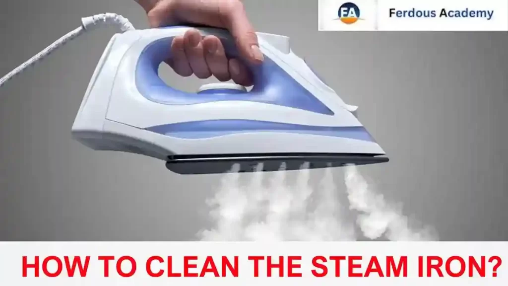 cleaning the steam iron
